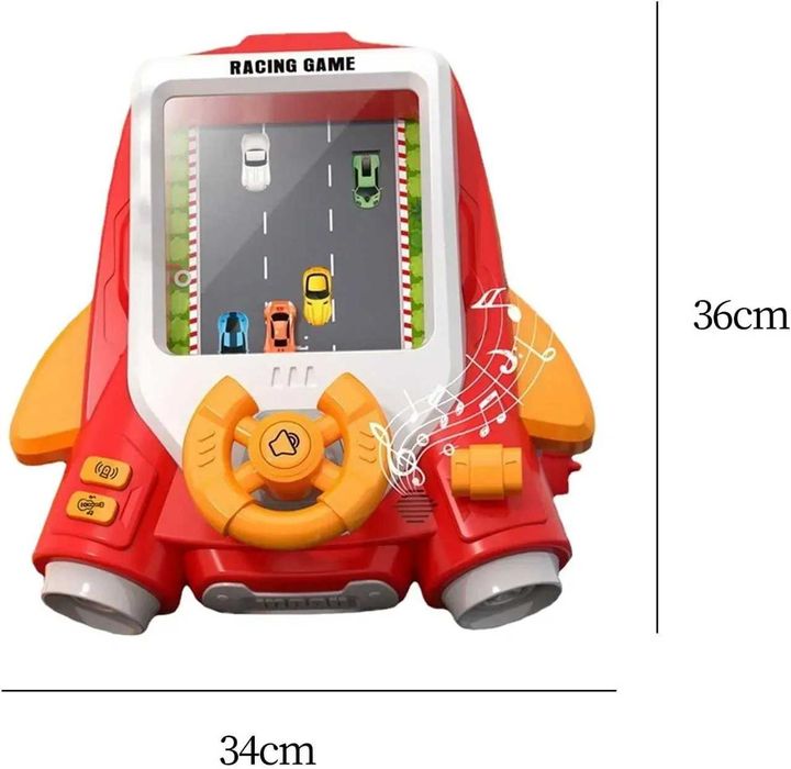 Іграшковий музичний автотренажер  , рухливе кермо,симулятор водіння