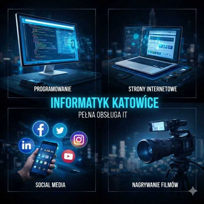 Informatyk Katowice Obsługa Social Media Tworzenie Stron Facebook Ads