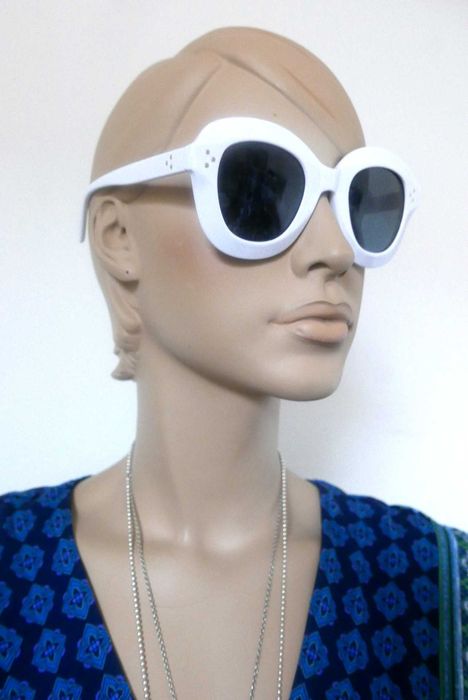 Okulary Przeciwsłoneczne Damskie Białe 400 UV nowe