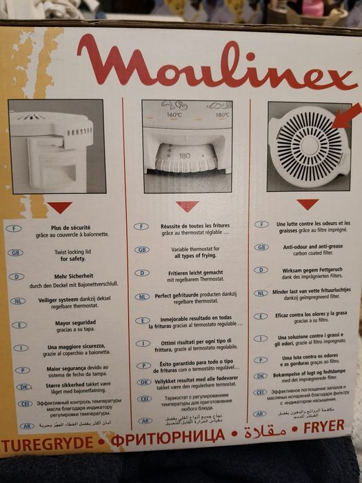 Fritadeira elétrica moulinex