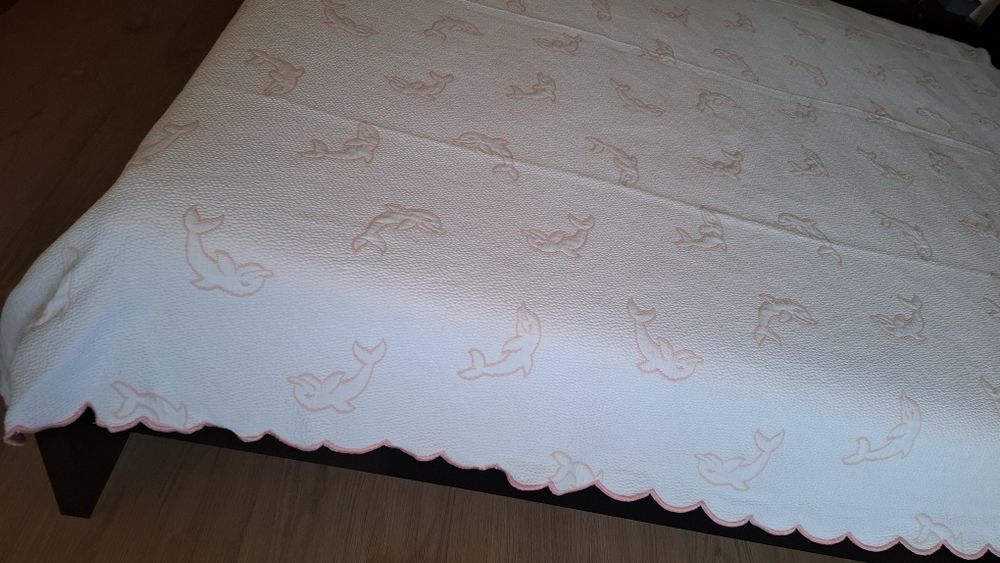 Colcha cama de casal golfinhos