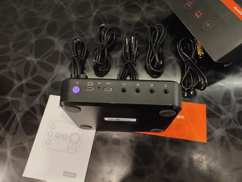 Аудіоінтерфейс NearStream AMIX20B: Мікшер для Стрімів, XLR, 48V, Bluetooth + Акумулятор! ТОП для Подкастів та Гітари, відеозахват capture card