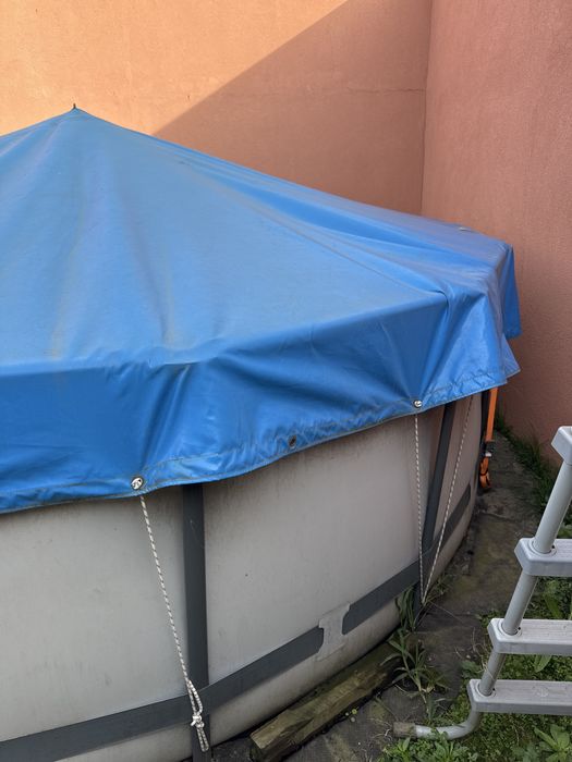 Piscina Desmontavel Bestway 4,57x4,57 com filtro areia de vidro