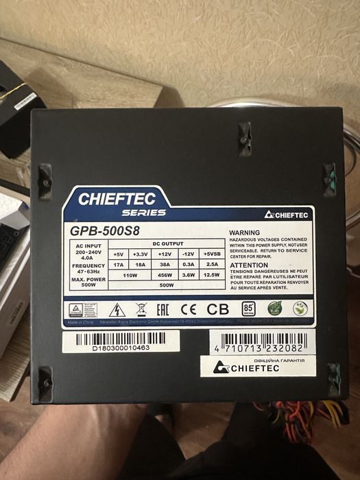Блок пиания Chieftec 500w