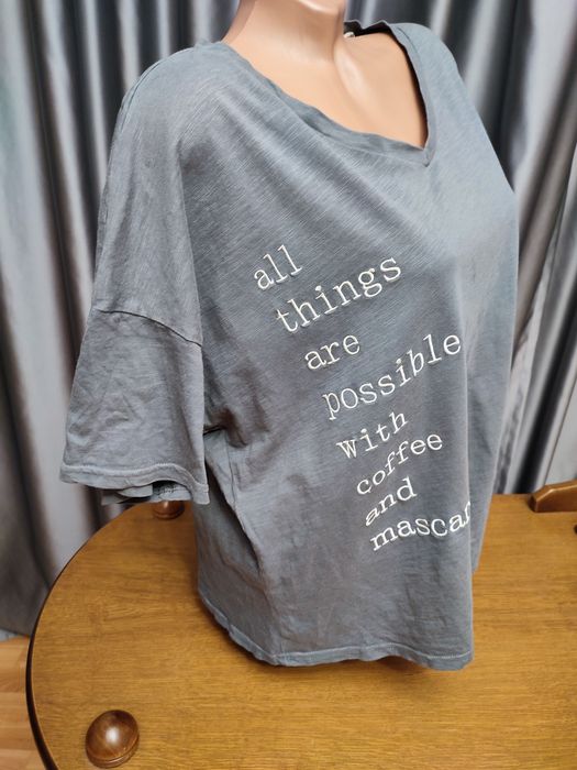 Оверсайз бавовняна футболка великий розмір батал