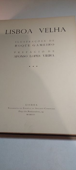 Lisboa Velha - Roque Gameiro (1ª edição, Assinado por Roque Gameiro)
