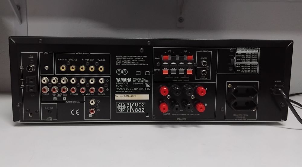 YAMAHA amplificador RX-V492