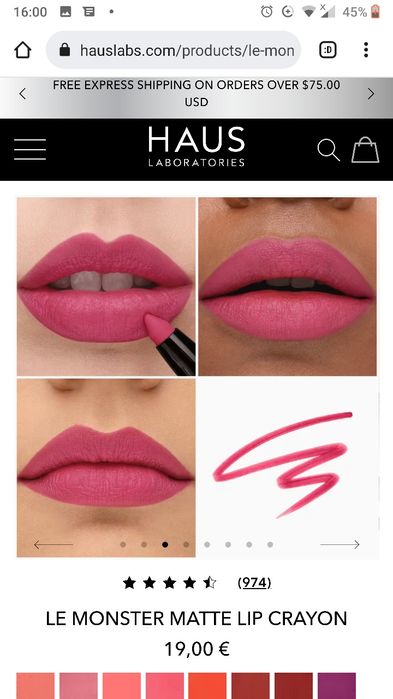 HAUS Le Monster Matte Lip Crayon

• marca Lady Gaga • selado • vegan