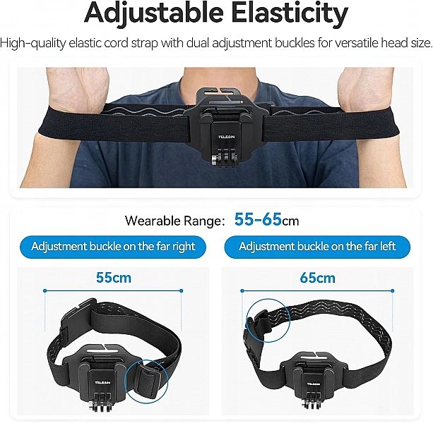 Wielofunkcyjna opaska na głowę uchwyt POV do GoPro Hero Insta360 X3, X