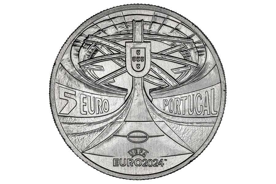 Moeda comemorativa 5€ 5 Euros UEFA Euro 2024 Hugo Maciel NOVA