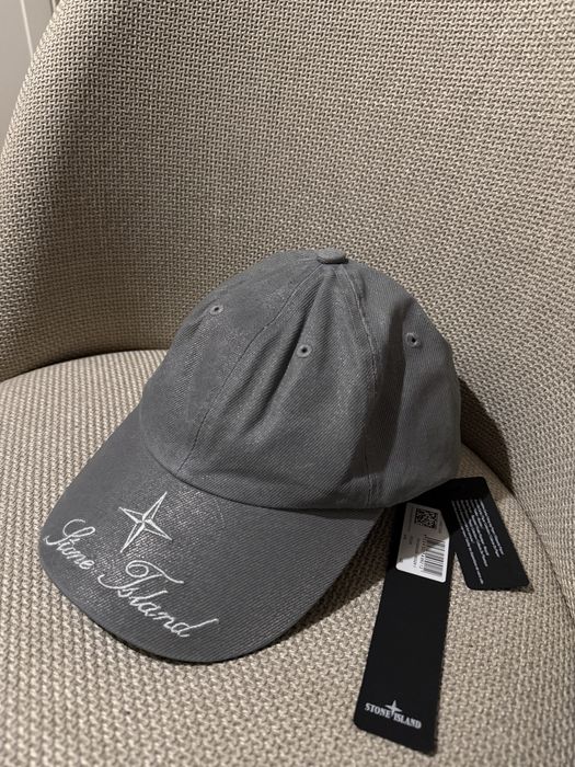 NEW Stone Island Supreme Denim 6 Panel Reflective Cap Кепка стон