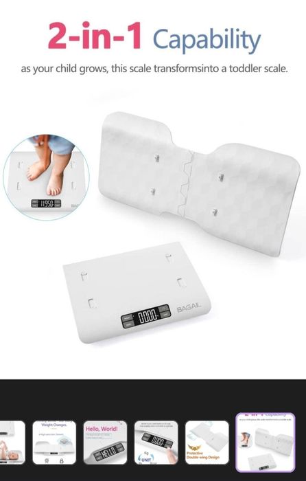Ваги для немовлят BAGAIL  і дітей до 30 кілограм (весы)