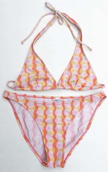 Strój Kostium Kąpielowy Roxy S 36 Kropki Groszki Wzory