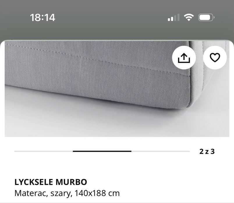 Kanapa rozkładana Ikea Lycksele