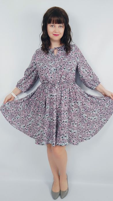 Sukienka z wiskozy na wiosnę