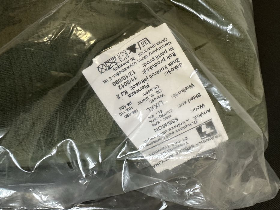 Ocieplacz termo aktywny pod kombinezon mundur L/XXL