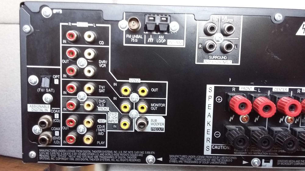 Amplituner Pioneer vsx-515-k 7.1 plus Władca Pierscieni