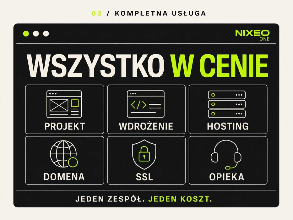 Strona internetowa dla firmy usługowej – 0 zł na start