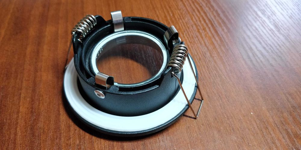 Точковий світильник AlumLed AL-6901, IP65, діаметр 85мм, чорні