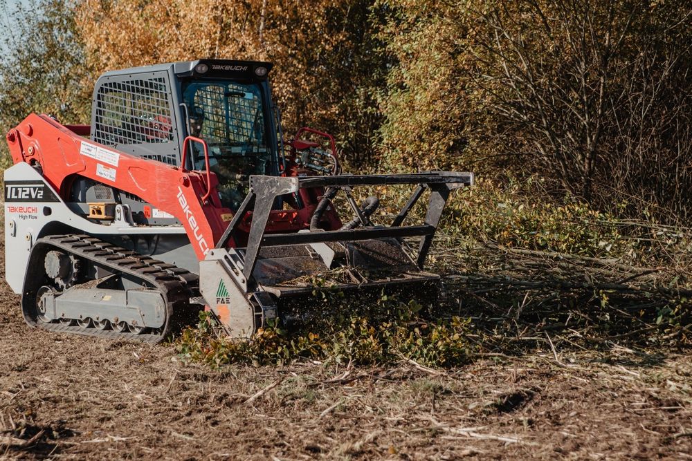 Wycinka zarośli krzaków karczowanie działek czyszczenie mulczer