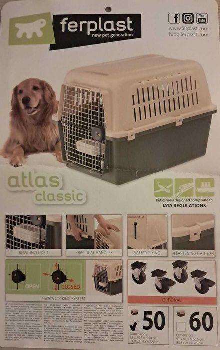 Porta-aviões profissional para cães - como novo