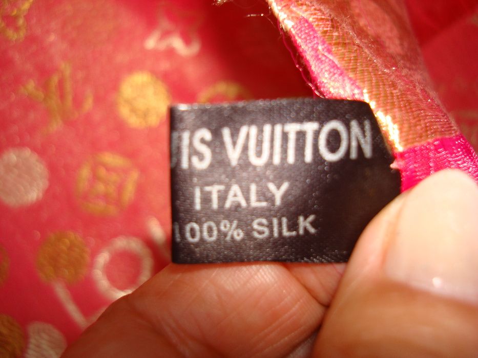 палантин Louis Vuitton шовк 100% 176*62см