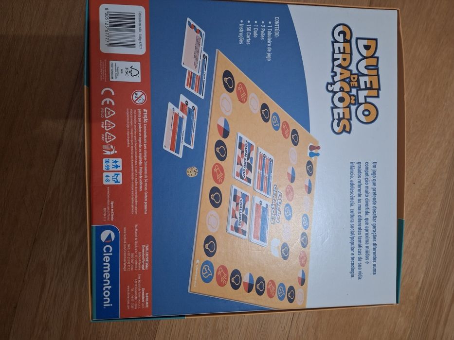 Jogo tabuleiro Duelo Gerações