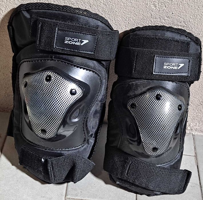 conjunto proteção joelhos cotovelos pulsos c/saco de arrumação tam. L