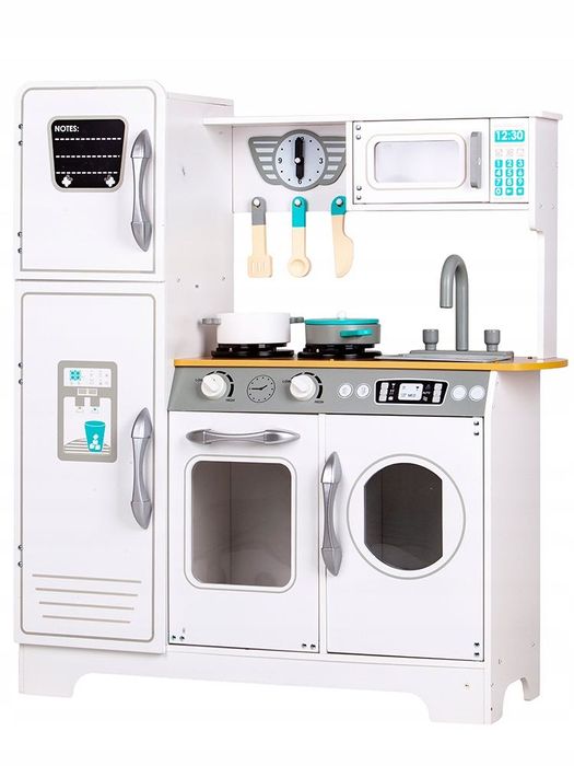 Drewniana Duża Kuchnia dla Dzieci z Akcesoriami – ECOTOYS TL18061