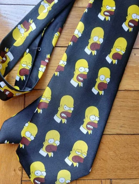 Krawat Bart Simpson Simpsons  czarny