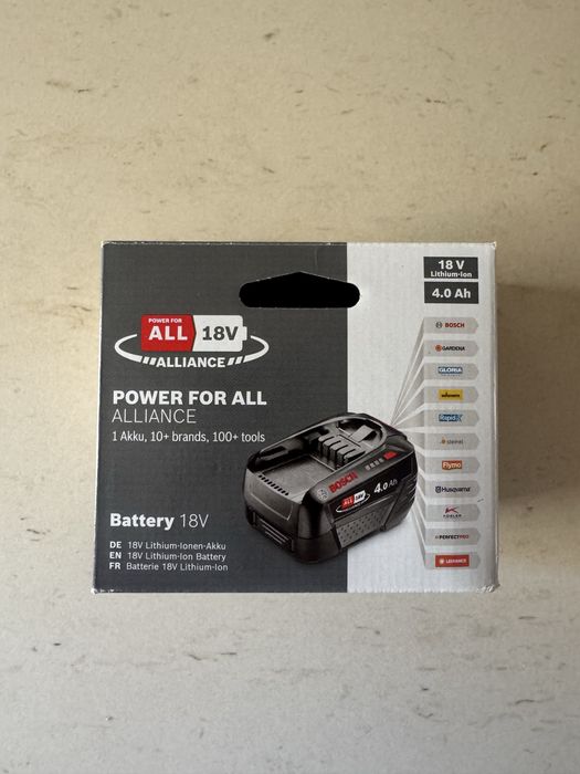 Bateria Bosch 18V 4.0Ah nova (selada)