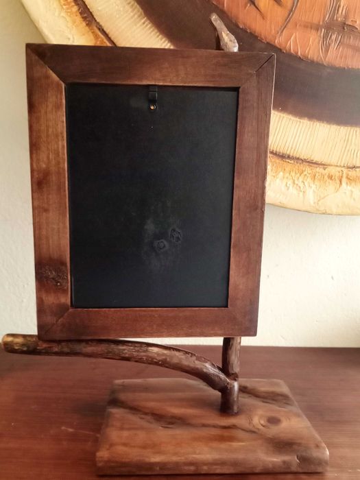 Moldura Rústica em madeira ( artesanal )