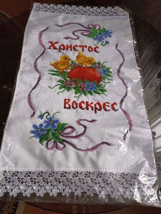 Рушник вишитий бісером.