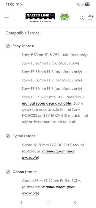 Seafrog waterproof housings