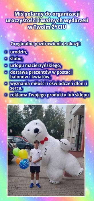 Biały Miś przyjdzie na Twoje święta!