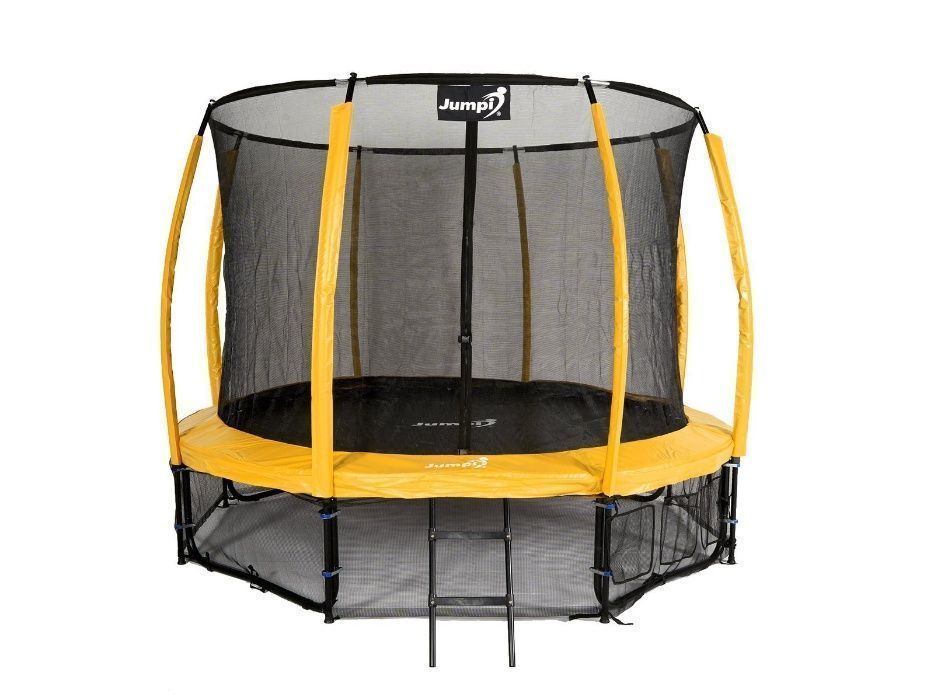 Trampolina Ogrodowa 374cm/12ft Żółty Maxy Comfort PLUS