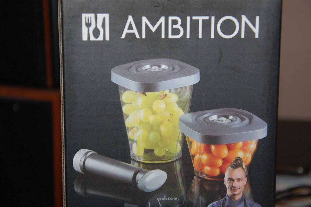 nowy zestaw 2 pojemnikow prozniowych AMBITION