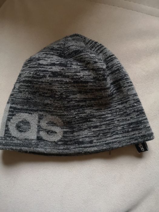 Czapka chłopięca adidas szara melanż jesień /zima/92-98cm /18-24m
