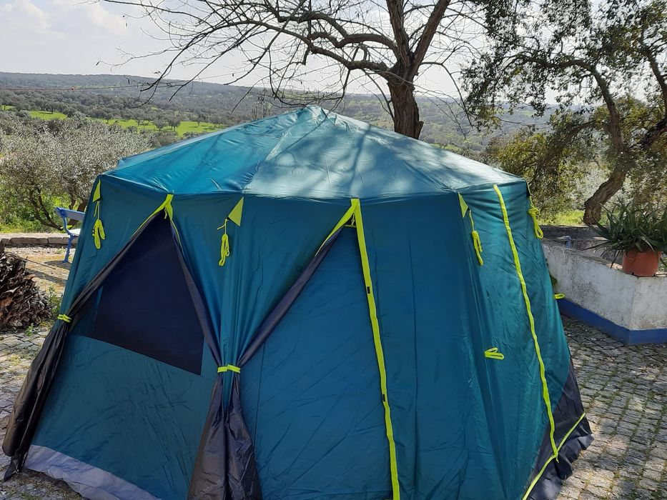 Tenda yurt paes campismo