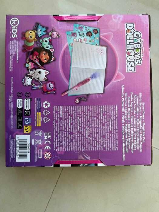 Diário Gabby's Dollhouse - inclui Caneta