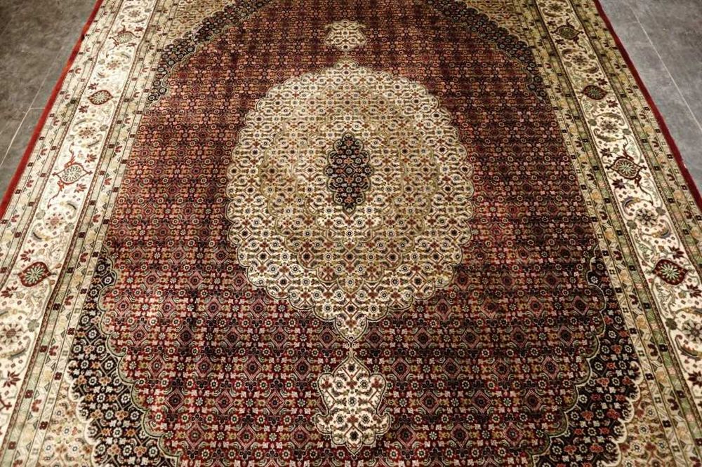 Raro Tapete Persa TABRIZ, feito à mão com lã s/algodão, 325cm x 241cm