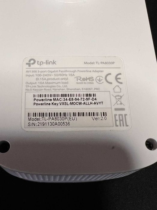 Conjunto TP-Link Powerline Plc AV1300 AV1000