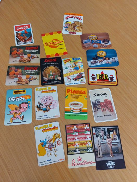 Muitos Calendários de 1968 a 1990. Famosos, marcas, política, eróticos