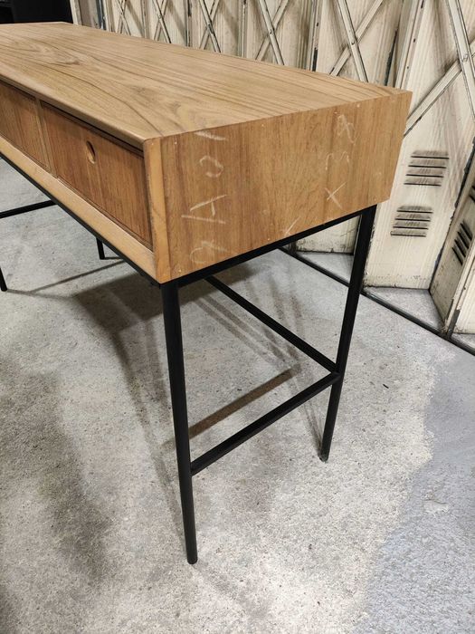 Aparador De Madeira De Freixo Glai Black&natural - Sklum