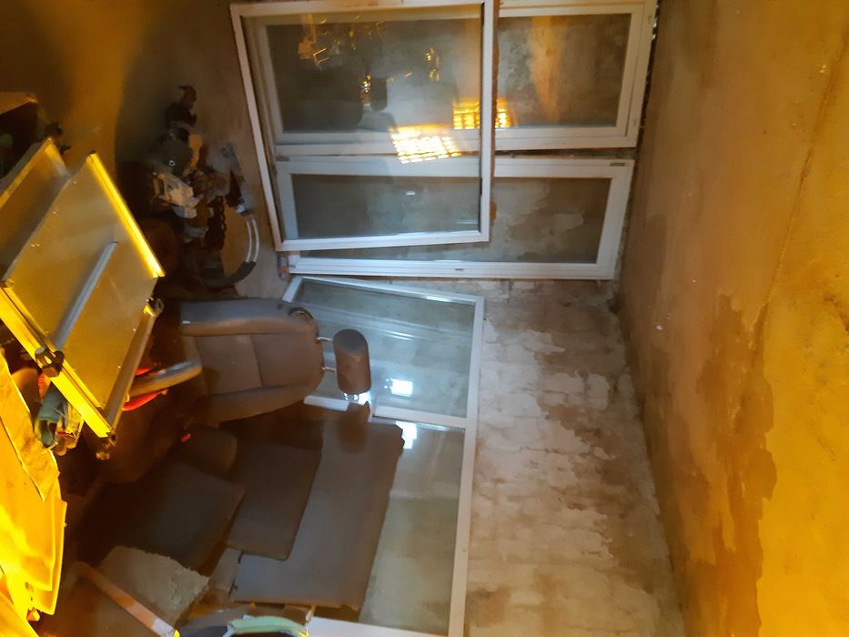 okno plastikowe pcv 142 wys na 270 nie otwierane Duże! balkonowe drzwi