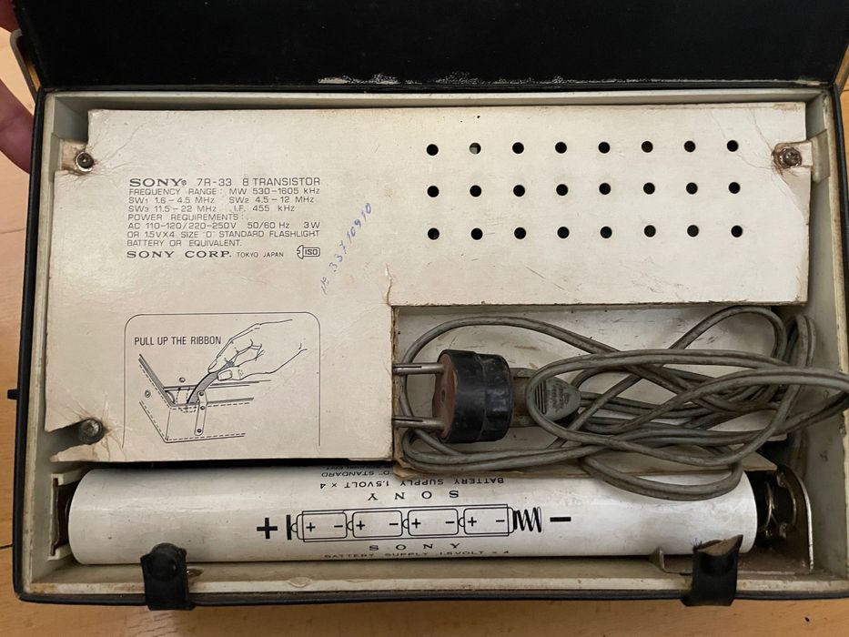 Rádio da marca sony