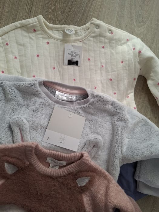 86 92 zestaw paka komplet nowych ubranek ciuchów dla dziewczynki