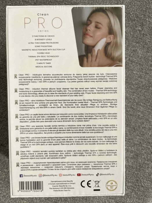 Szczoteczka soniczna do twarzy Clean Pro Series Beautifly