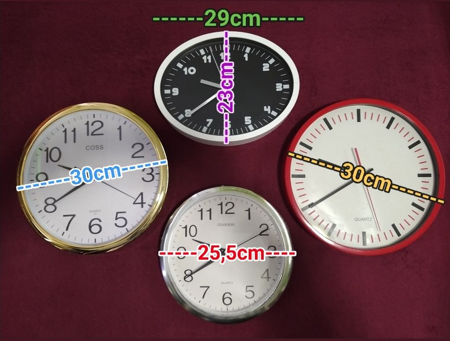 Relógios de parede QUARTZ casa quarto apartamento vivenda escritório.