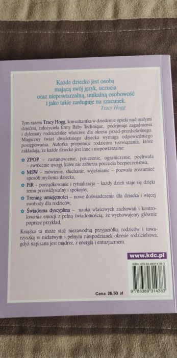 Język dwulatka, Tracy Hogg